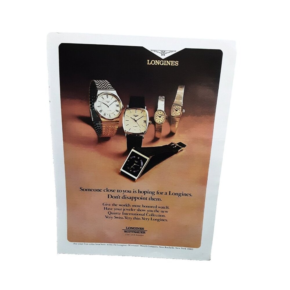 1979 Longines Watches Someone Close To You Is Hoping For One Original Print Ad